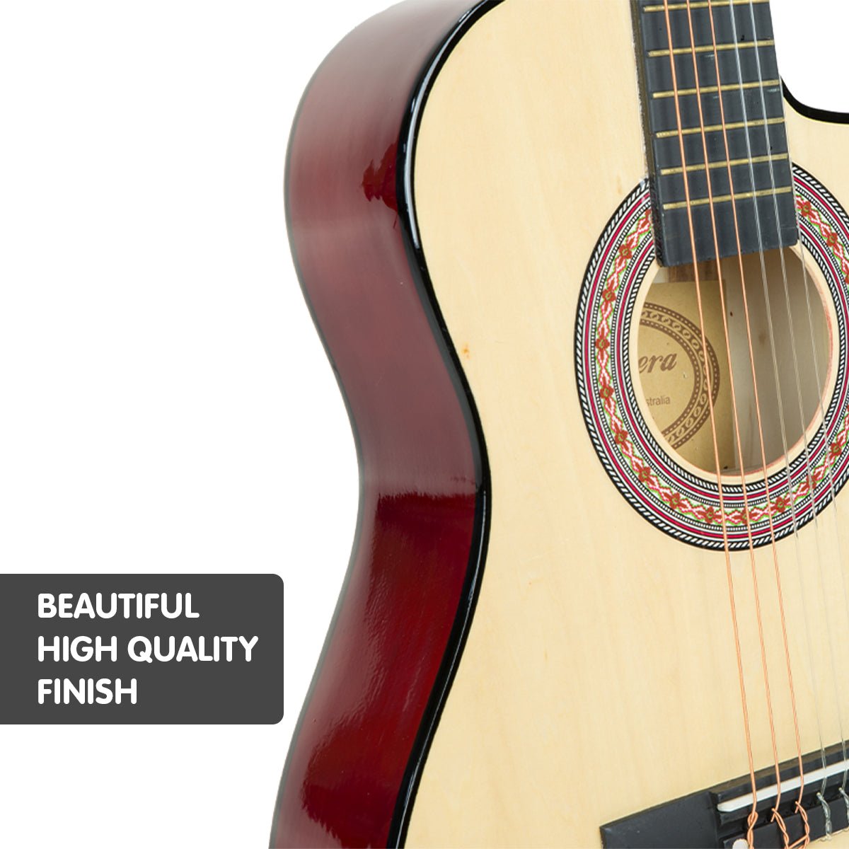 Kids Guitar | Karrera Acoustic Beginner Guitar for Children | Natural -> Musical Instrument & Accessories > Guitars - Fosmore