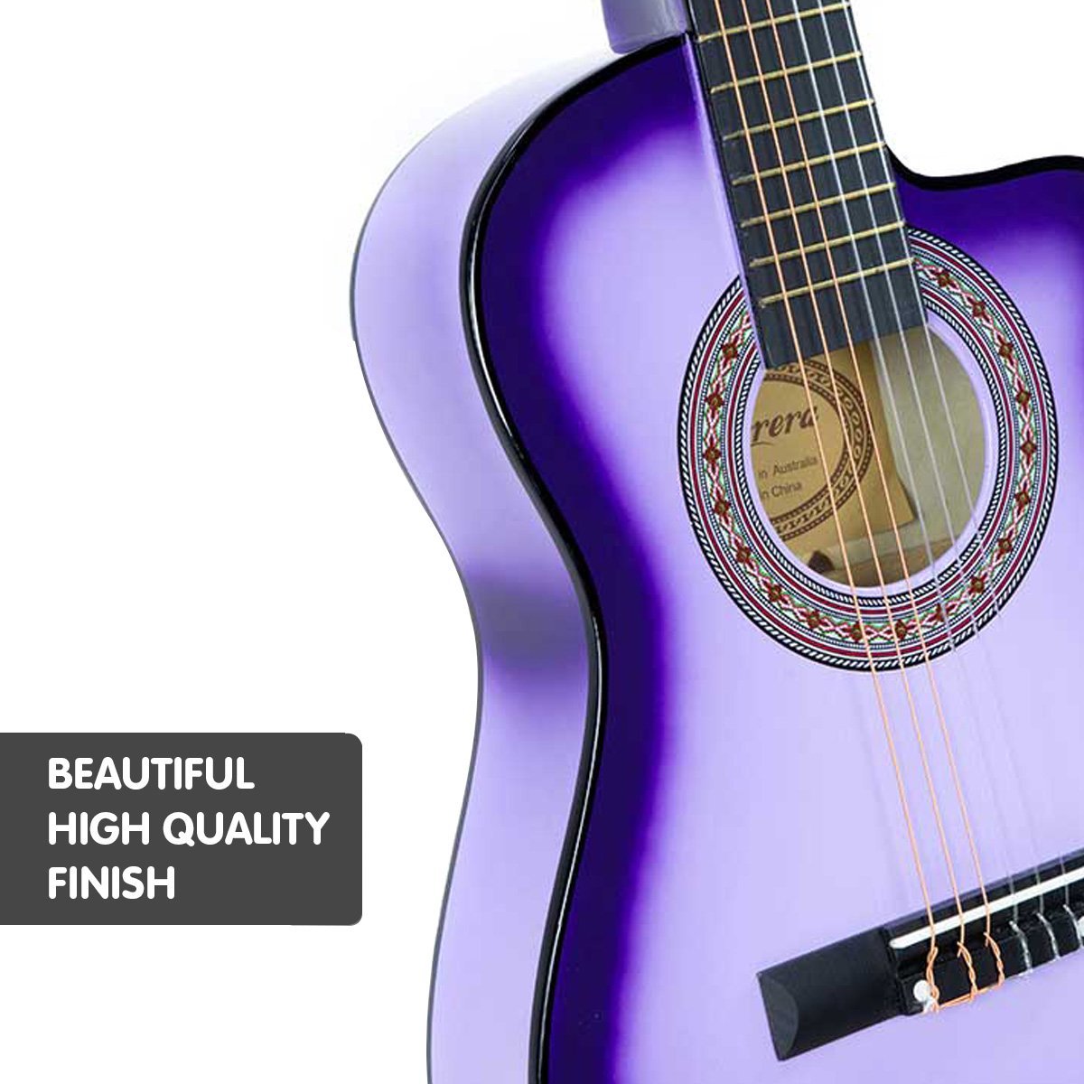 Kids Guitar | Karrera Acoustic Beginner Guitar for Children | Purple -> Musical Instrument & Accessories > Guitars - Fosmore