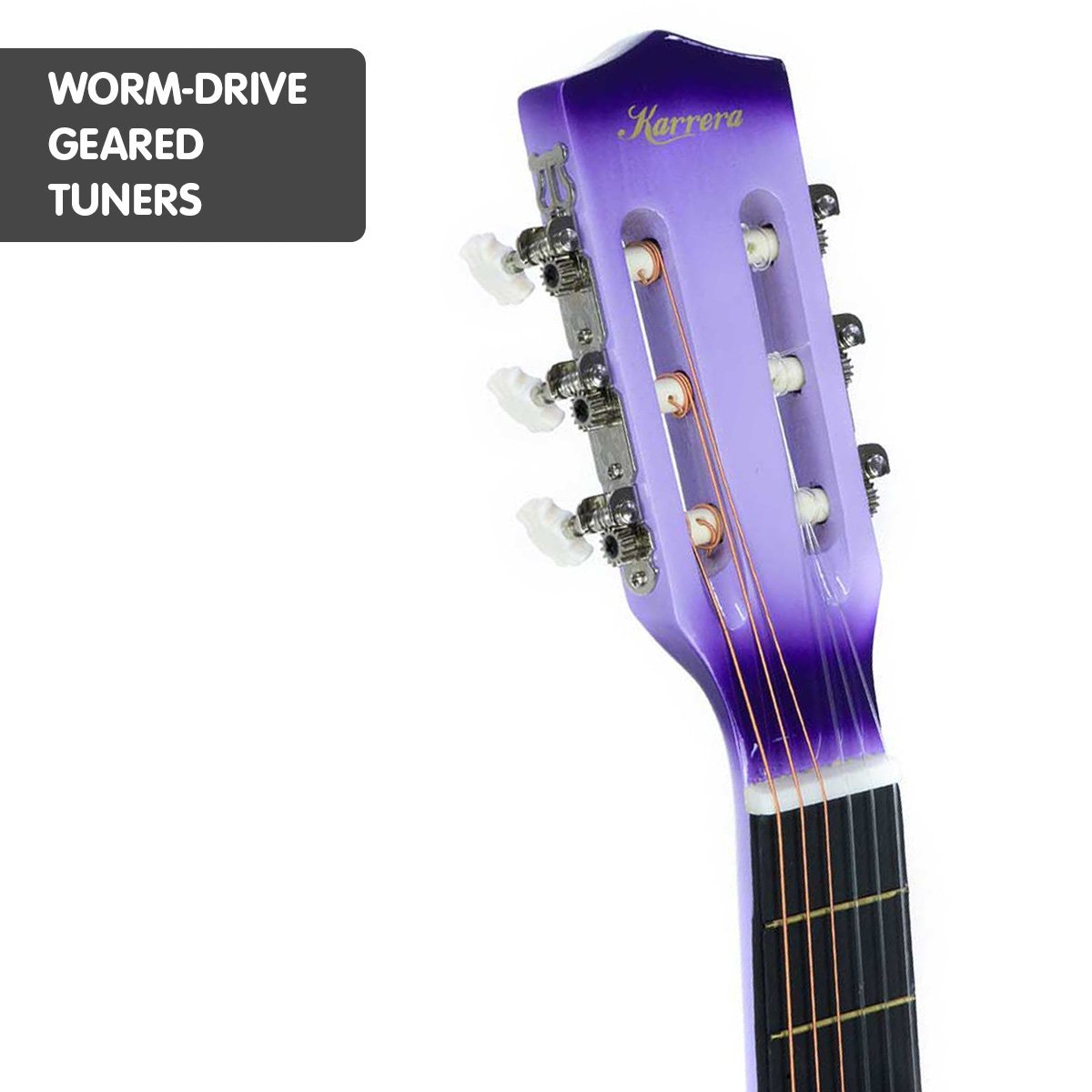 Kids Guitar | Karrera Acoustic Beginner Guitar for Children | Purple -> Musical Instrument & Accessories > Guitars - Fosmore