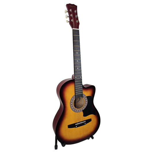 Acoustic Guitar | Karrera 38 Inch Pro Cutaway | Steel Strings | Sunburst - Audio & Video > Musical Instrument & Accessories > Guitars - Fosmore
