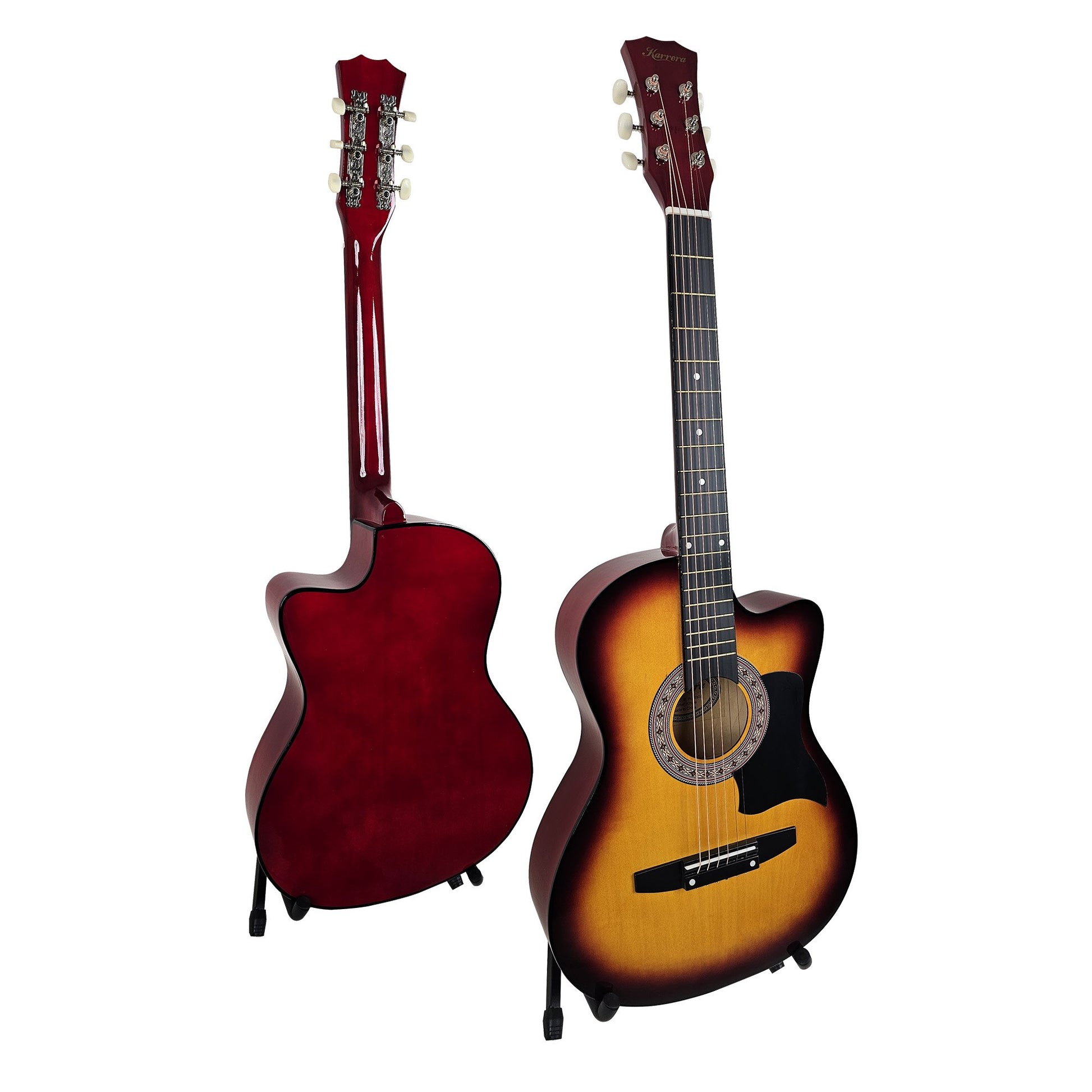 Acoustic Guitar | Karrera 38 Inch Pro Cutaway | Steel Strings | Sunburst - Audio & Video > Musical Instrument & Accessories > Guitars - Fosmore