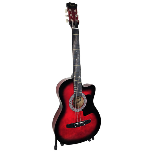 Acoustic Guitar | Karrera 38 Inch Pro Cutaway | Red Burst - Audio & Video > Musical Instrument & Accessories > Guitars - Fosmore