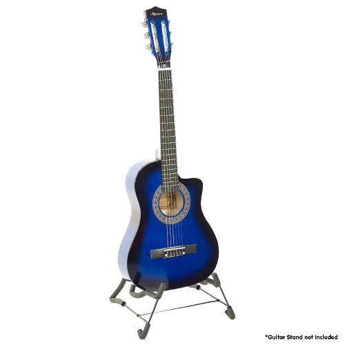 Acoustic Guitar | Karrera 38 Inch Cutaway | Steel Strings | Blue Burst - Audio & Video > Musical Instrument & Accessories > Guitars - Fosmore