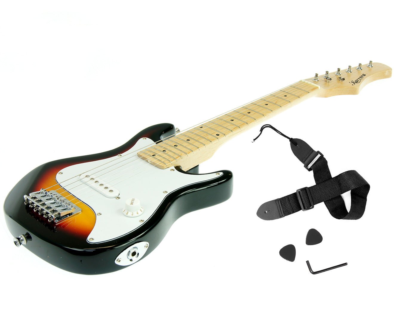 Kids Guitar | Karrera Electric Beginner Guitar for Children | Sunburst - Musical Instrument & Accessories > Guitars - Fosmore