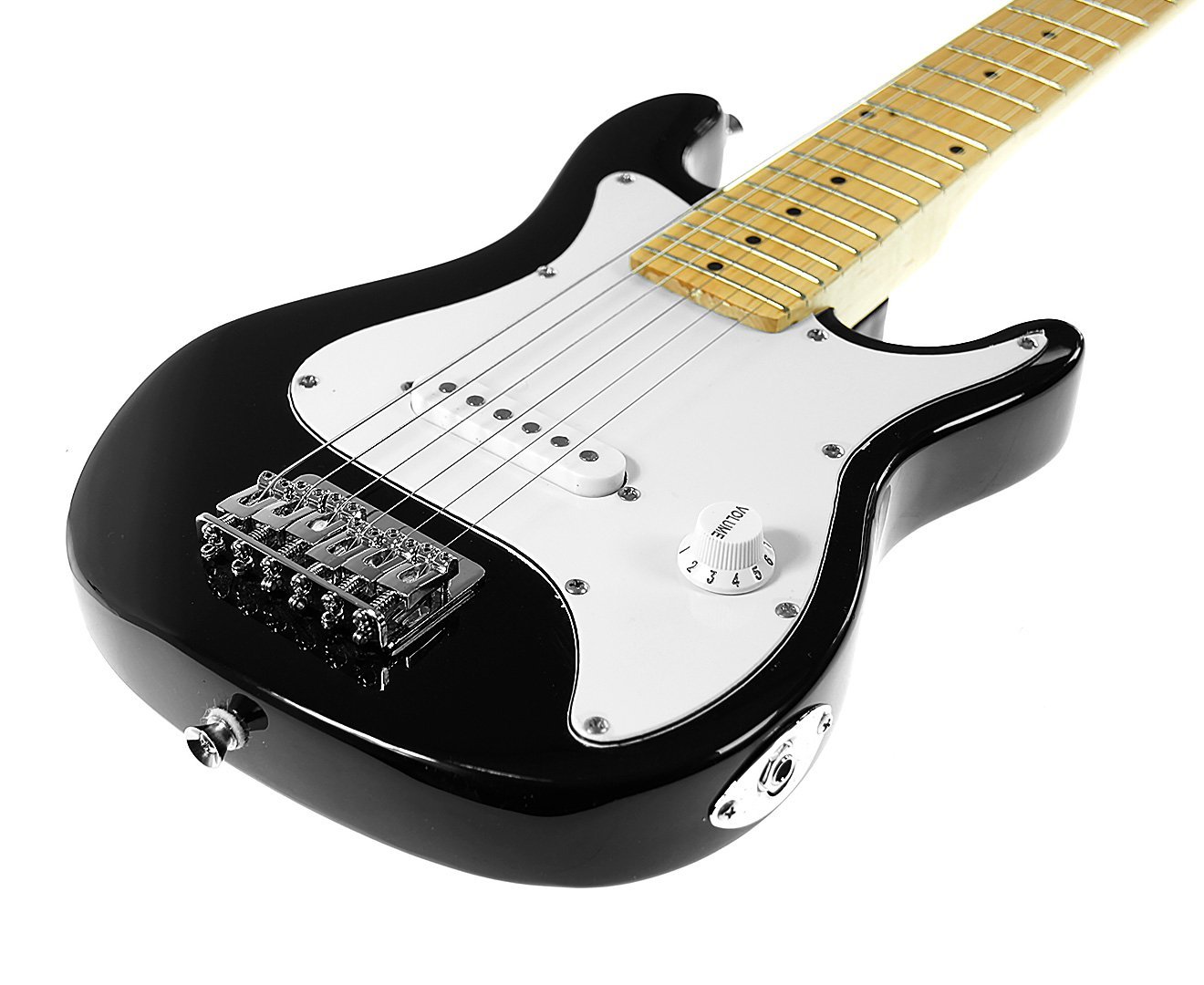 Kids Guitar | Karrera Electric Beginner Guitar for Children | Black -  > Musical Instrument & Accessories > Guitars - Fosmore