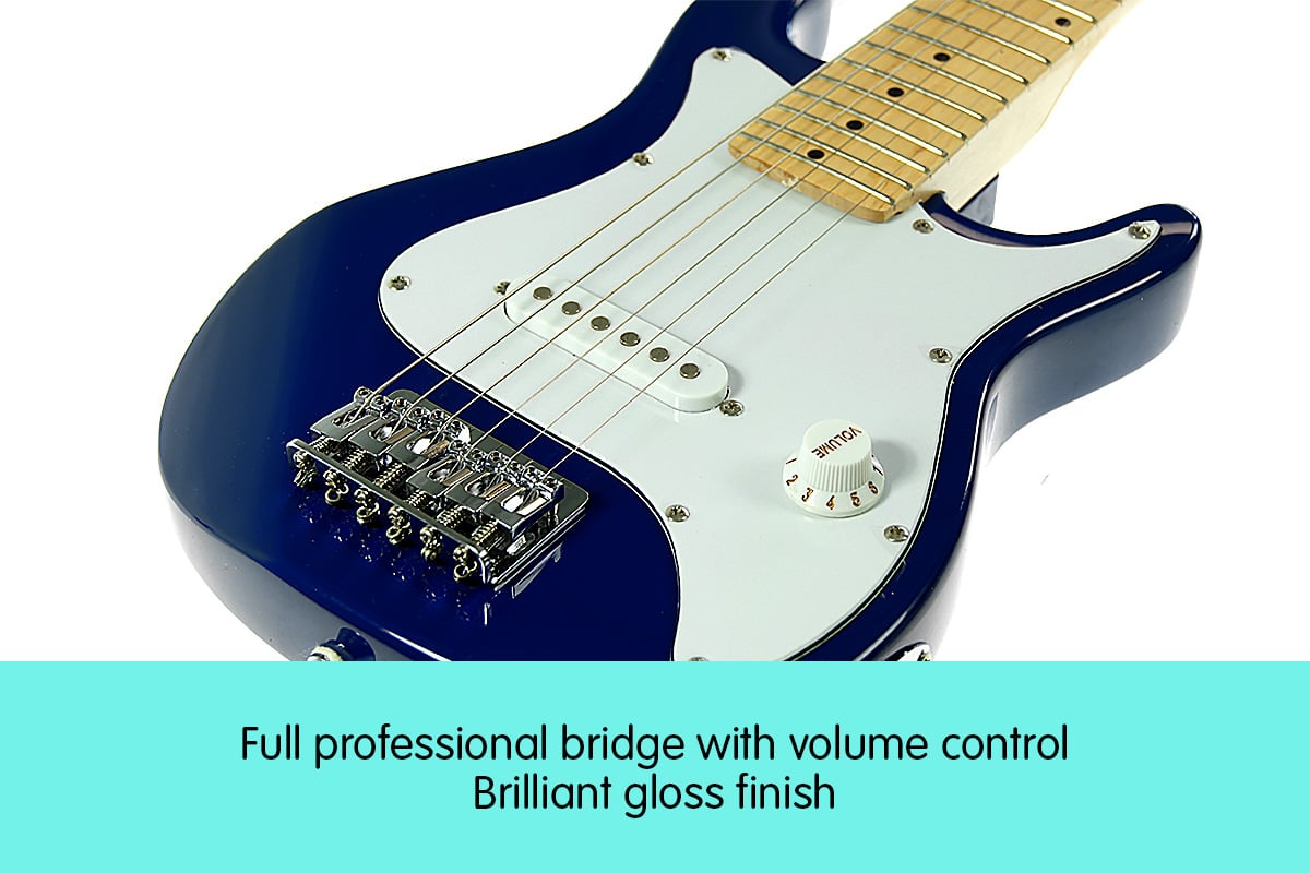 Kids Guitar | Karrera Electric Beginner Guitar for Children | Blue - > Musical Instrument & Accessories > Guitars - Fosmore