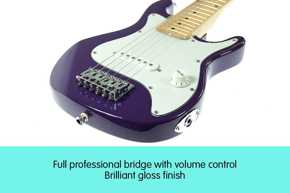 Kids Guitar | Karrera Electric Beginner Guitar for Children | Purple - > Musical Instrument & Accessories > Guitars - Fosmore