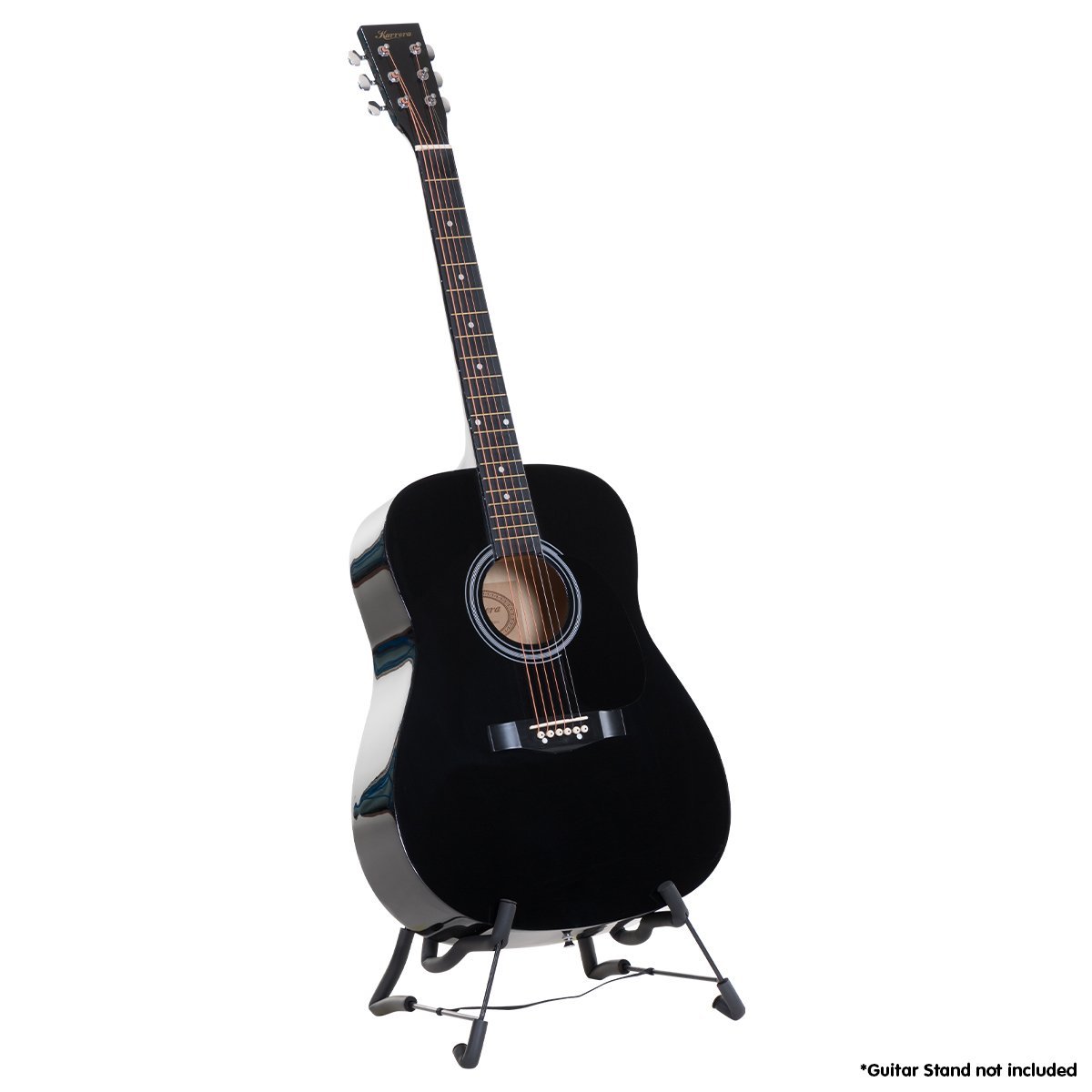 Acoustic Guitar | Karrera 41 Inch | Steel Strings | Black > Musical Instrument & Accessories > Guitars - Fosmore