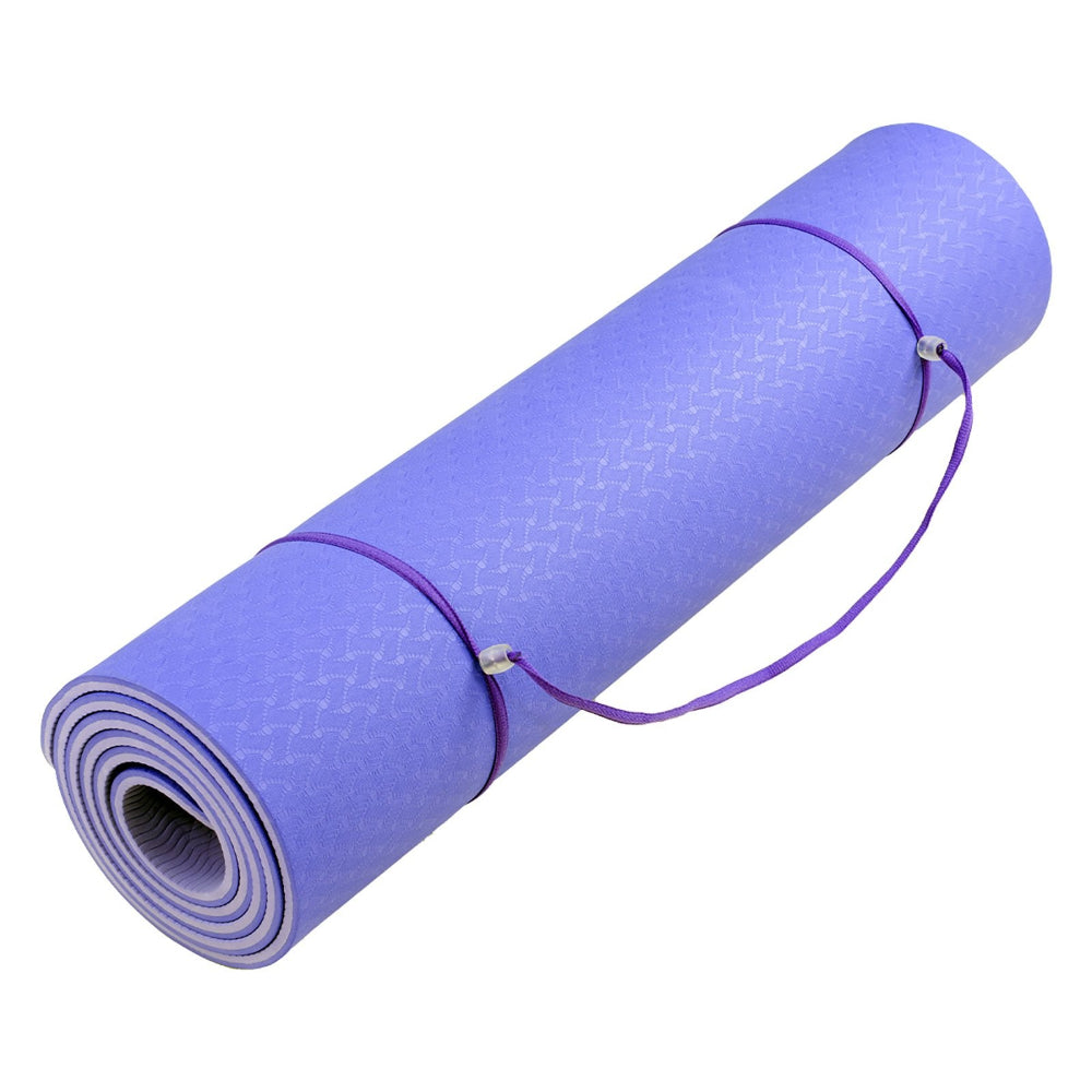 Powertrain TPE Pilates Exercise Yoga Mat 8mm - Light Purple