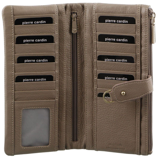 Womens Wallet Purse | Pierre Cardin | RFID | Italian Leather | Taupe - Fashion > Women's Fashion > Women's Handbags - Fosmore