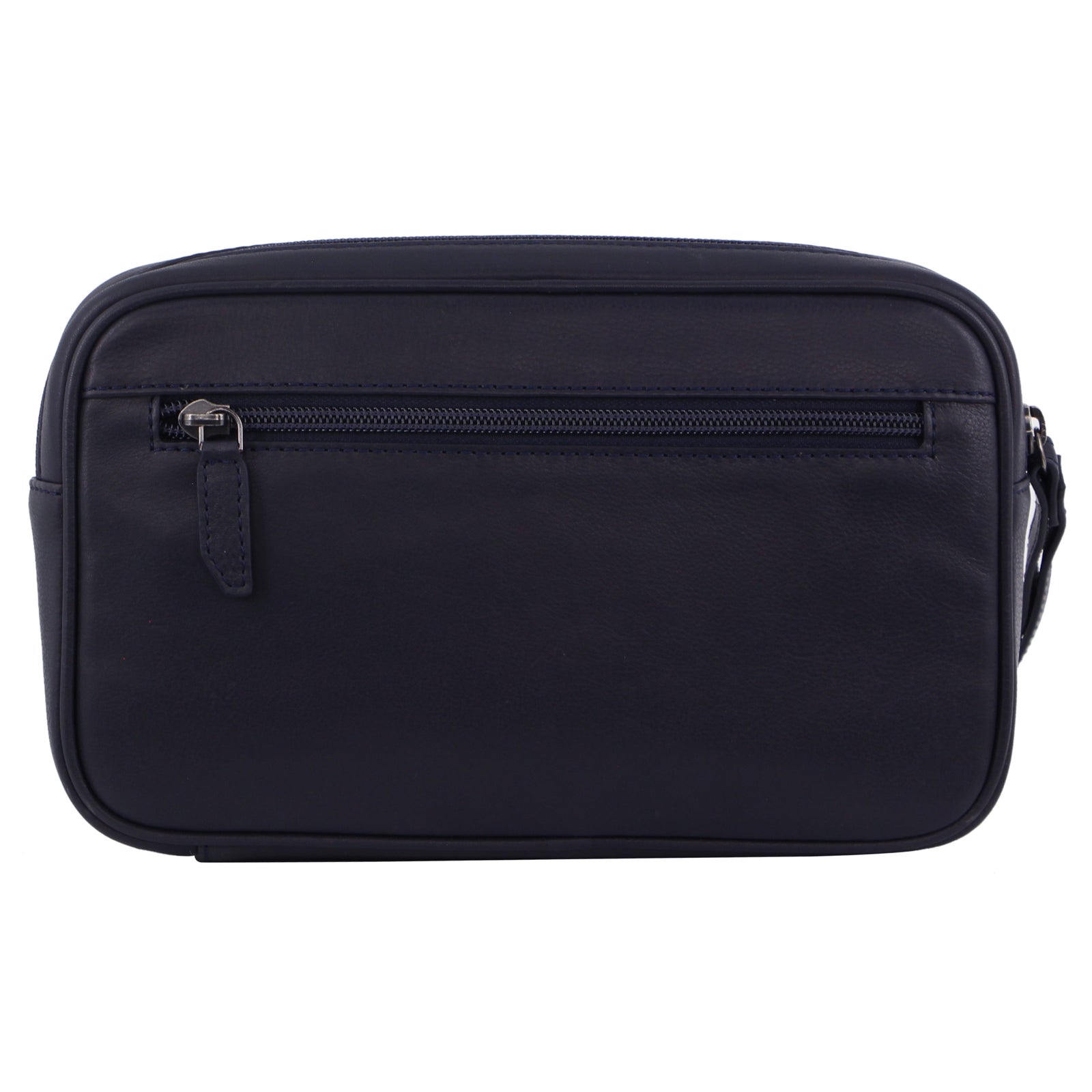 Mens Toiletry Bag | Pierre Cardin | Leather | Navy - Fashion > Men's Fashion > Men's Accessories - Fosmore